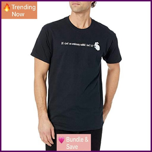 Monty Python Killer Rabbit Graphic Tee, Screen-Printed, Taped Shoulders, Large - Picture 2 of 3